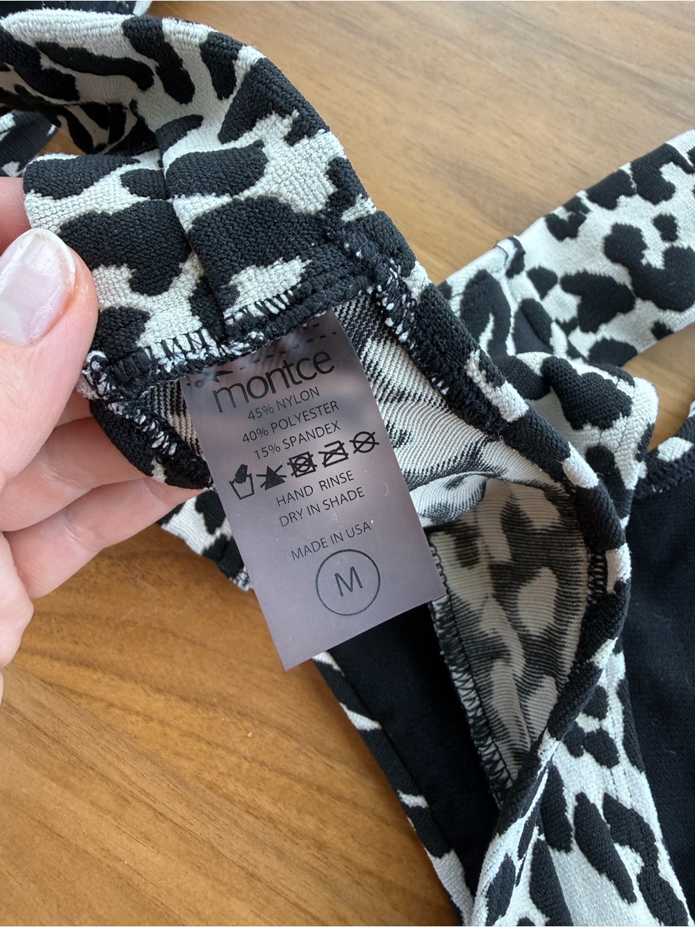 Montce Black and White Leopard Bandeau Bikini - Picture 7 of 8